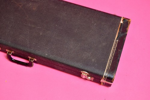 Vintage 1967 - 1972 Fender Stratocaster / Telecaster Hard Case "Tail" Logo Tele - Picture 9 of 14