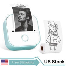 Phomemo T02 Pocket Bluetooth Thermal Printer Mobile 53mm Photo for Android & iOS