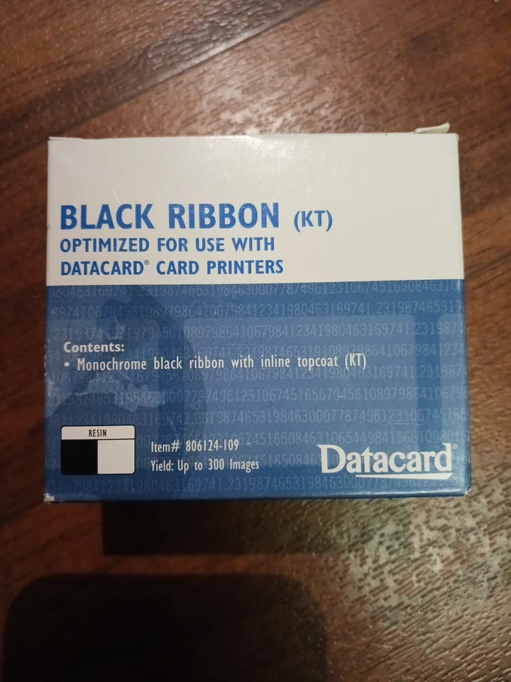 Genuine Datacard Black Ribbon  806124-109 Optimize For Use Data Card Printers - Image 2 of 4
