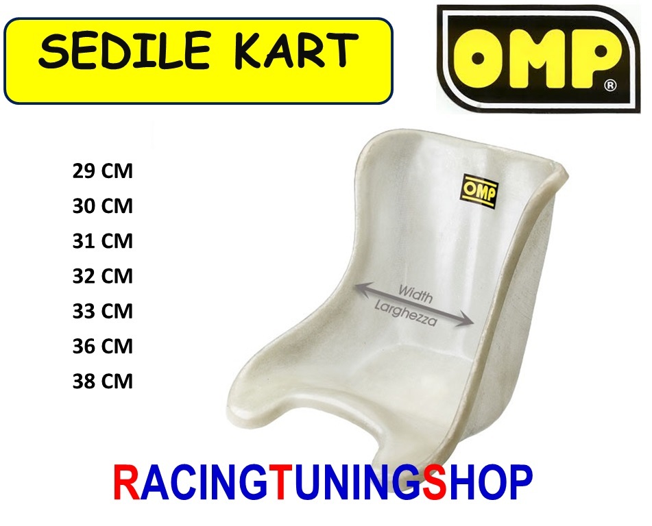 SEDILE KART IN VETRORESINA LARGHEZZA 27 CM FLAT KARTING SEAT WIDTH 27 CM BAQUETE