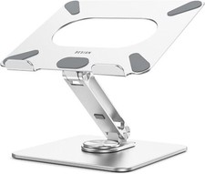 LSX7 Laptop Stand with 360  Rotating Base, Ergonomic Adjustable Notebook Stan...