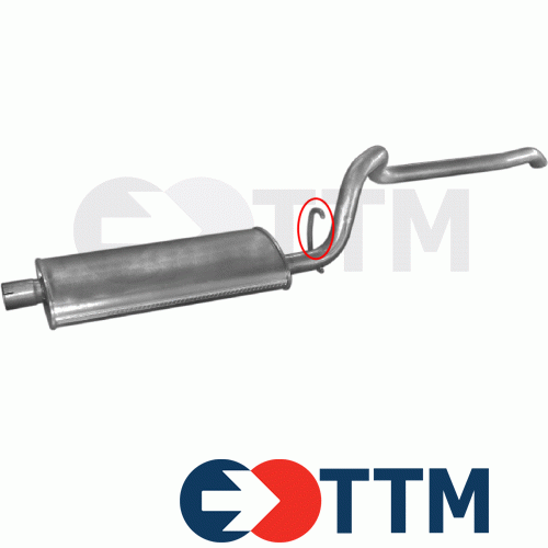 CHRYSLER JEEP CHEROKEE 4X4 HARD TOP 4.0 185cV 1994-1996 Silencieux Arriere - Imagen 1 de 1