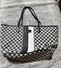 kate spade new york Black White Geometric Tot...
