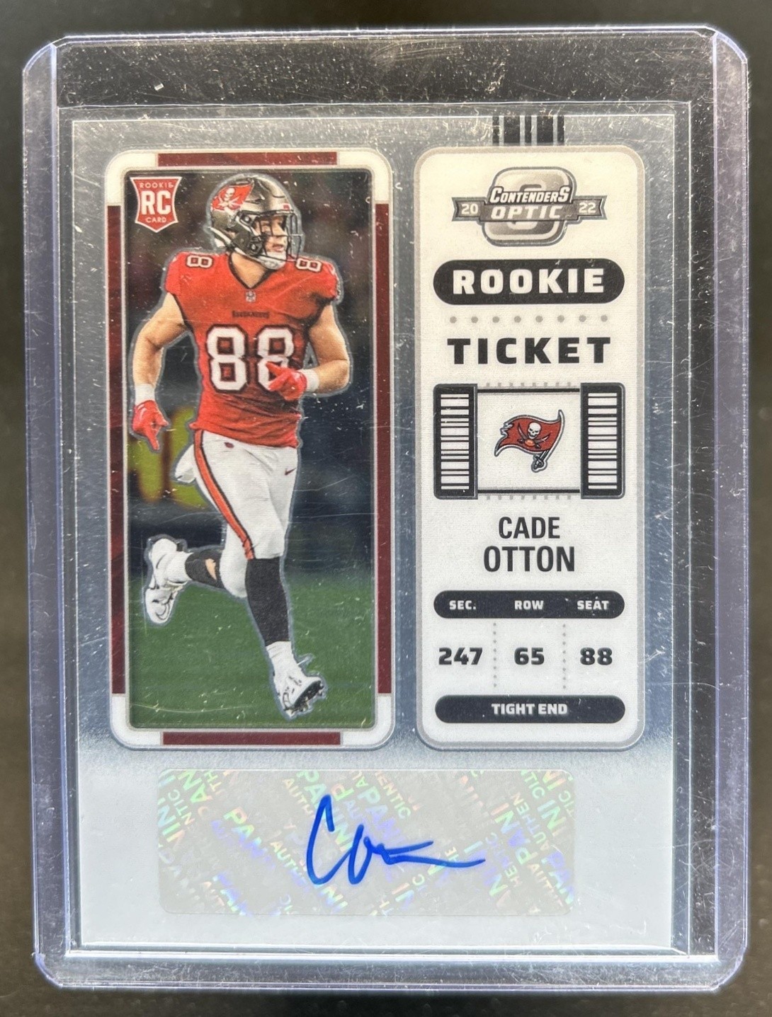 Cade Otton Panini Contenders Optic #148 Autograph