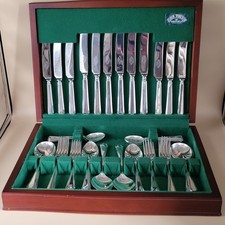 Silver Plated Cutlery Set 44 Piece Canteen John Turton Sheffield Complete