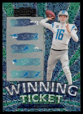 Tapir Jared Goff Winning Ticket Detroit Lions Panini Contenders 2023-24 NFL 