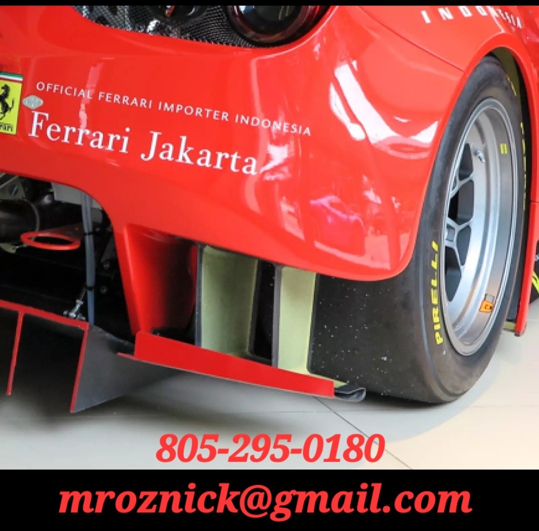 Ferrari 488 GT3 Carbon Kevlar 2 SIDE PIECES. For Rear Diffuser
