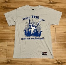 WWE Daniel Bryan Wresting Fight for Your Dreams Yes Shirt Mens Medium Grey