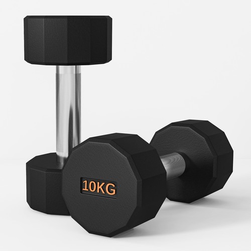 SPORTNOW Dumbbells Weights Set with 12-Sided Shape and Non-Slip Grip, 2 x 10kg - Picture 8 of 11