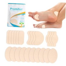 Moleskin Strips with Adhesive Blister Prevention 24 Sheets Pack of 1 Beige