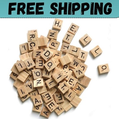 500 Pcs Wood Scrabble Tiles Letters 5 Complete Sets Of