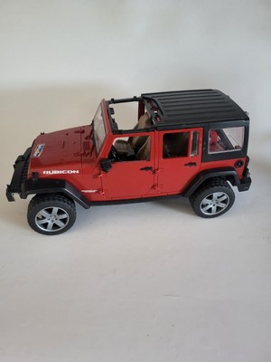 Bruder Red Jeep Wrangler Rubicon 2014 *MISSING DOORS*
