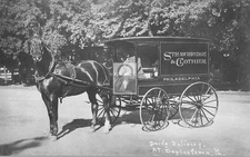 Strawbridge & Clothier Horse Drawn Wagon Doylestown Pennsylvania PA - Reprint