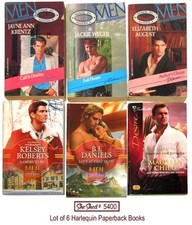 Harlequin Romance Books Lot of 6 Paperback Men in Uniform Desire Made in America