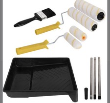 Paint Roller Set With Extension Pole Tray And Wall Ceiling