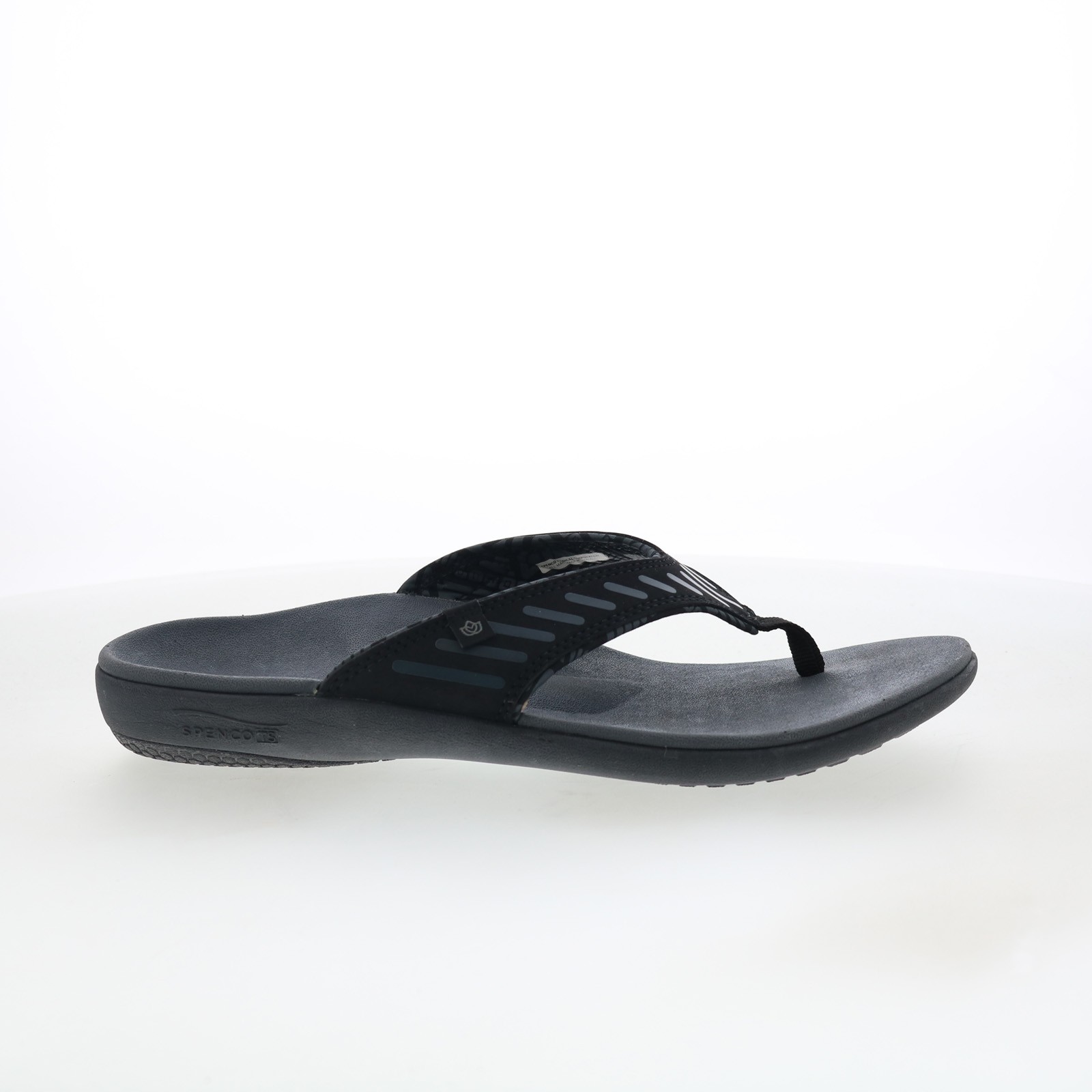 Spenco Yumi Tribal 39673 Mens Black Synthetic Slip On Flip-Flops Sandals Shoes 19490₽