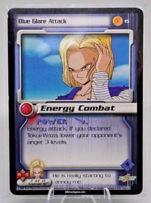 2001 Dragon Ball Z TCG Cell Saga BLUE GLARE ATTACK #15 Score Card
