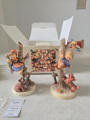 Vintage Goebel Hummel Figurine Set 56/A ''Culprits''  & 56/B ''Out of Danger''