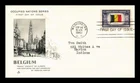 US COVER BELGIUM OCCUPIED NATIONS FIRST DAY ISSUE SCOTT 914 ARTCRAFT