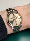 Vintage Orient Power Reserve FD01 Date Two Tone Men Bracelet Japan Automatic