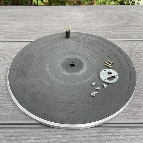 Garrard Zero 100 Turntable Part : Platter with Mat & Watts cleaner OEM original