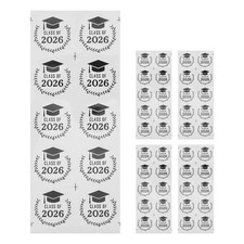  5 Sheets Graduation Cap Stickers for Senior Party, Class of 2026 Graduation