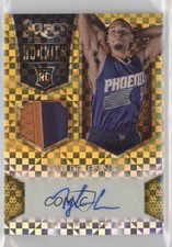 2014-15 Panini Select Rookie Jersey Gold Prizm 7/10 Tyler Ennis #15 Auto 4x4