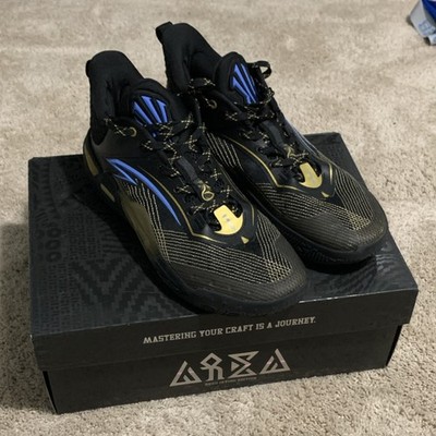 ANTA Kai 1 Speed Black/Golden Men's Basketball Shoes Low-Top 8124D1120-1