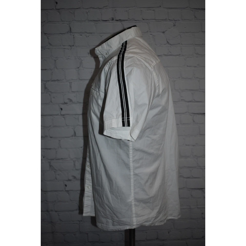 Camisa de lavandería inglesa para hombre talla grande elástica Christopher Wicks blanca Foto 3 de 4