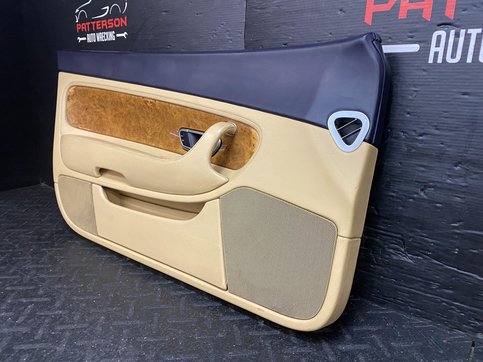 03-11 BENTLEY CONTINENTAL FRONT DRIVER LEFT INSIDE DOOR TRIM PANEL 3W0819869A