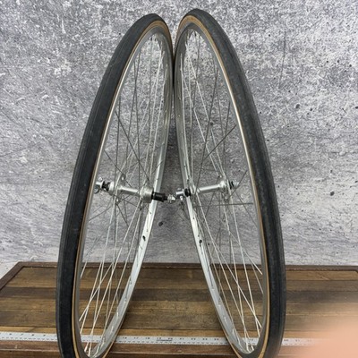 Vintage Suzue Araya 27in Road Bike Wheelset NOS 36H Presta QR