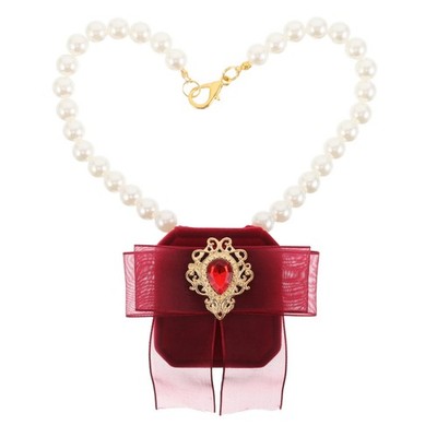 Hund Fliege Halsband Halskette Mit Hundeperlen Hundehochzeitshalsband