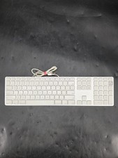 Genuine Apple A1243 USB Wired Aluminum Keyboard with Numeric KeyPad