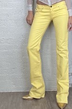 DISEL Jeans Extra Long Yellow Denim Jeans NEW SZ S EUR36