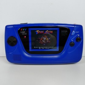 Sega Game Gear - Works, Recapped, LCD Screen Mod, Glass Lens, Clean Blue Shell 