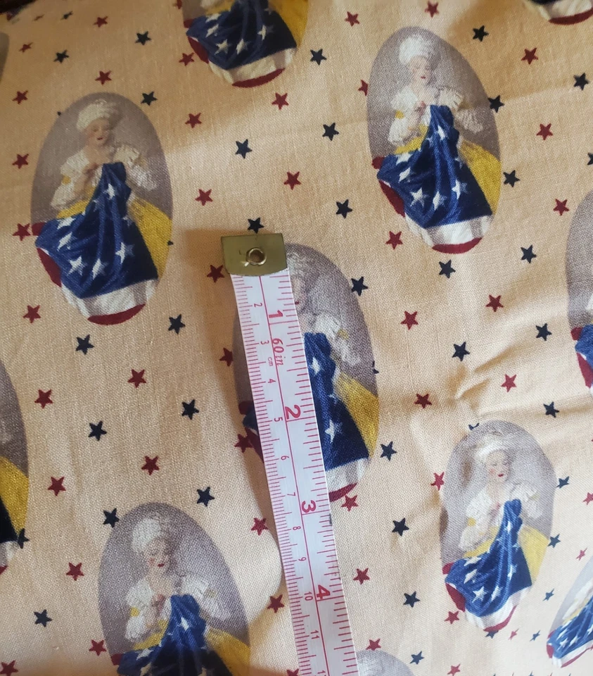 VHTF OOP Judie Rothermel Betsy Ross Collection Fabric 43" x 56" Marcus Fabrics - Image 4 of 4