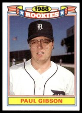 Paul Gibson 1989 Topps #10 Detroit Tigers MLB READ FREE SHIPPING AutographDen