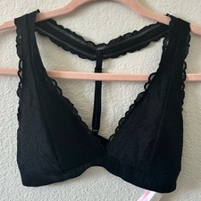PINK Victoria's Secret Black Lace Bralette SZ M