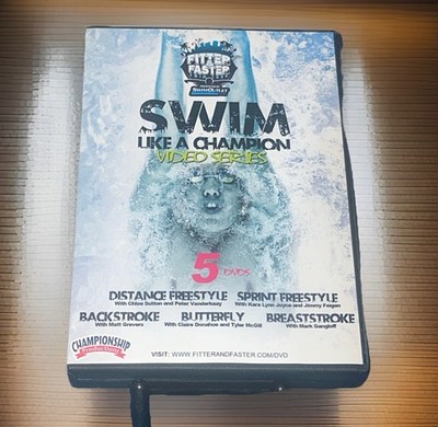 Swim Like A Champion Video Series: Fitter & Faster Swim Tour DVD 5 Disc Complete