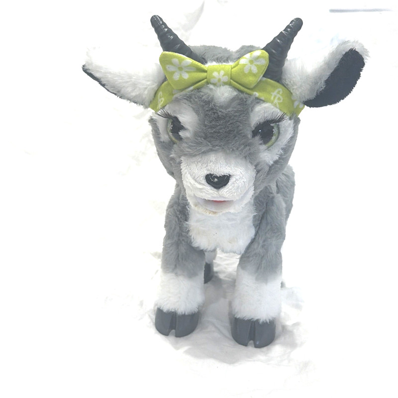FurReal Daisy the Yoga Goat Interactive Toy, Plush Works Says Namaste Talks