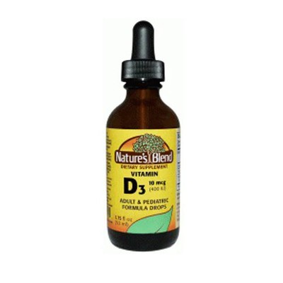 Vitamin D3 Liquid With Dropper 1.75 Oz 10 mcg (400IU)