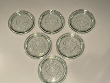 LOT/6 WECK Rundrand Glas 100 mm Glass Canning Jar Lids Strawberry 4.25" EUC