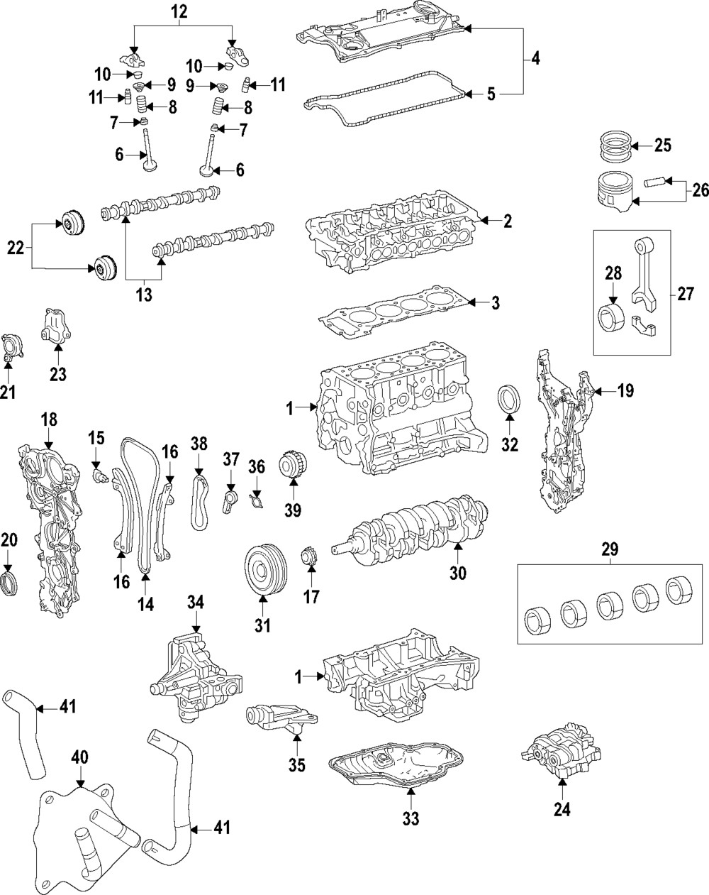 Guía para Toyota Camry/Grand Highlander/Highlander/RAV4 (2018-2024) (N/P 13561-F0011)