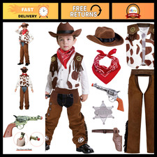 Halloween Cowboy Hat Costume for Kids - Western Outfit Set for Toddler Cosplay