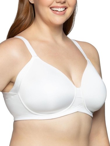 Vanity Fair Radiant Bra Comfort Support Wireless White 38C Full Figure Softness