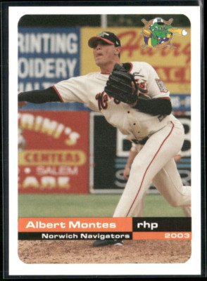 Albert Montes 2003 Norwich Navigators Team Set