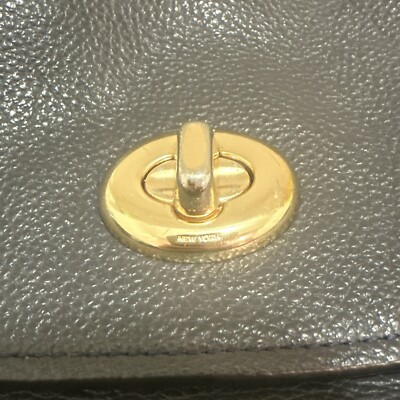 バッグ COACH Signature Turnlock Pouch Gold Y2K Coach 24771 Pebbled Leather Turnlock Hobo Crossbody Shoulder Bag