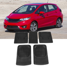 5pcs Full Set Carpets Car Floor Mats Xpe Non-slip All Weather For Honda Fit