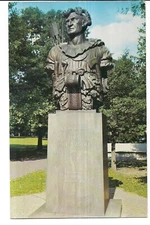 Statue of TECUMSEH USS Delaware US Naval Academy Annapolis Maryland MD Postcard