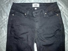 Paige Jeans Womens Sz 28x30 Verdugo Ultra Skinny in Black Overdye WJ051 USA Made